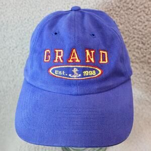 Grand Est 1988 Vtg Hat Blue One Size Embroidered Strapback